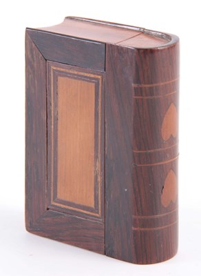 Lot 539 - A 19TH CENTURY TREEN SNUFF BOX FORMED AS A...