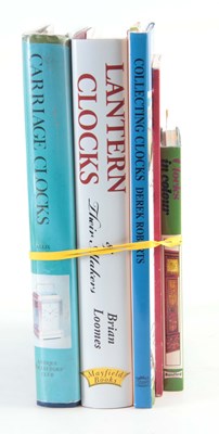 Lot 542 - A SELECTION OF FIVE CLOCK BOOKS Lantern Clocks...