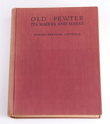 Lot 551 - Old Pewter Its makers and marks by Howard...