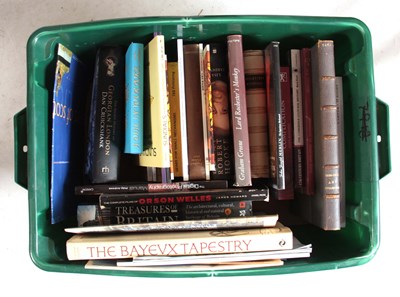 Lot 561 - A BOXED SELECTION OF BOOKS AND CATALOGUES.