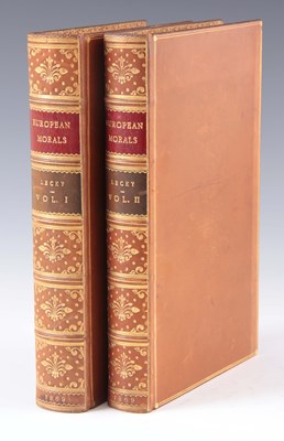Lot 588 - A 19TH CENTURY FINELY LEATHER BOUND TWO VOLUME...