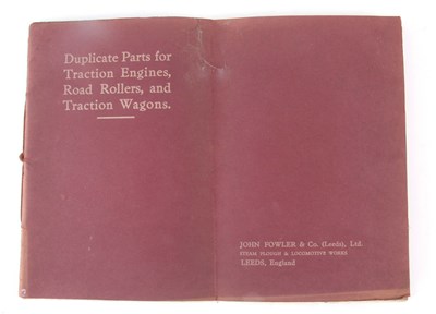 Lot 596 - A RARE LEAFLET - DUPLICATE PARTS FOR TRACTION...