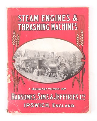 Lot 599 - A RARE BOOK, STEAM ENGINES & THRASHING...