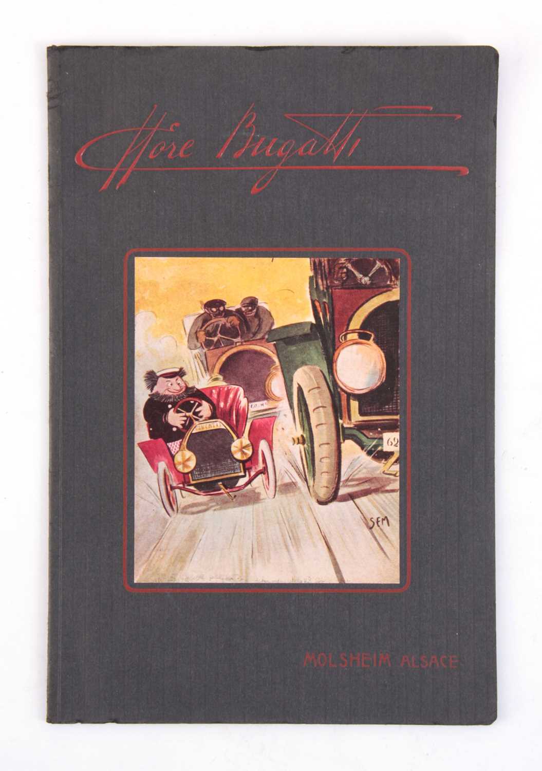 Lot 608 - A RARE BUGATTI SALES LEAFLET “ETTORE BUGATTI”...