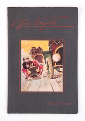 Lot 608 - A RARE BUGATTI SALES LEAFLET “ETTORE BUGATTI”...