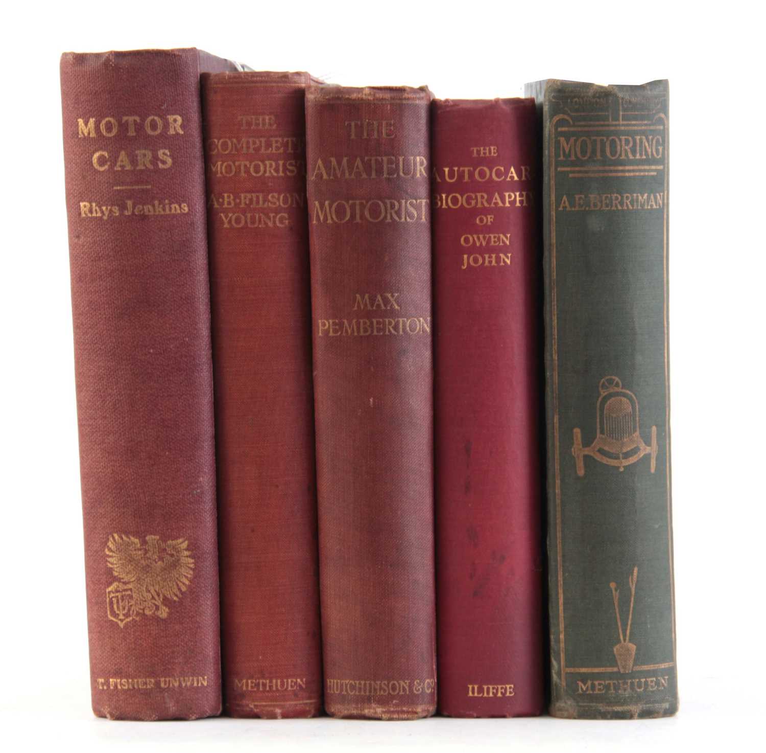 Lot 620 - A COLLECTION OF 5 BOOKS including, MOTORING by...