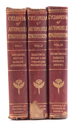 Lot 629 - A SET OF 3 CYCLOPEDIA OF AUTOMOBILE...