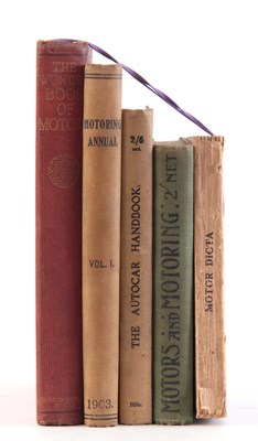 Lot 661 - A COLLECTION OF 5 BOOKS including, MOTOR DICTA...
