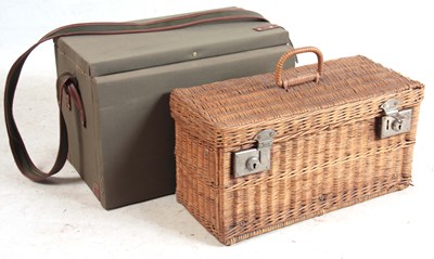 Lot 705 - AN EARLY 20TH CENTURY MOTORING WICKER PICNIC...