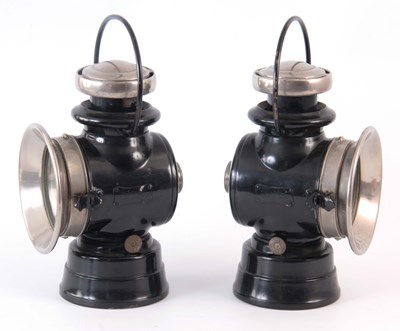 Lot 732 - A PAIR OF BLACK LUCAS 724 'KING OF THE ROAD'...