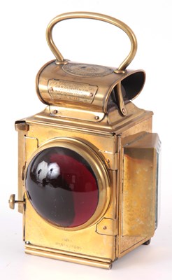 Lot 733 - A BRASS MERRYWEATHER & SON FIRE ENGINE REAR...