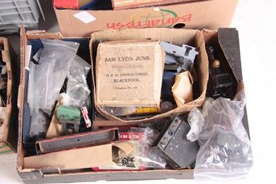 Lot 748 - THREE BOXES OF MISCELLANIES MODEL RAILWAY...