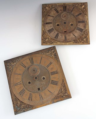Lot 757 - A LATE 17th CENTURY 11" BRASS DIAL AND AN...