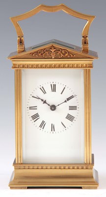 Lot 773 - A LATE 19th CENTURY FRENCH BRASS CASED...