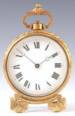 Lot 774 - A LATE 19th CENTURY FRENCH BRASS MANTEL CLOCK...