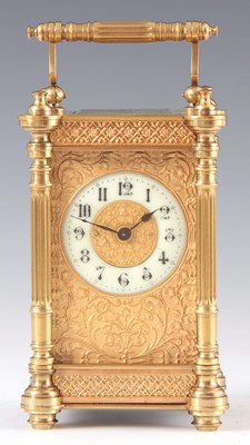 Lot 781 - AN EARLY 20th CENTURY FRENCH CARRIAGE CLOCK...