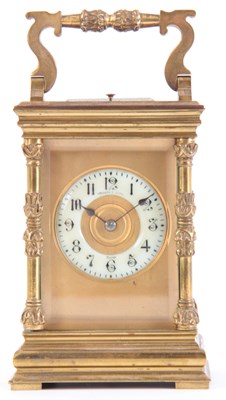 Lot 783 - A LATE 19th CENTURY FRENCH BRASS CASED...