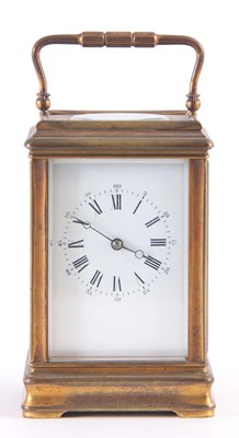 Lot 792 - A LATE 19th CENTURY FRENCH BRASS CARRIAGE...