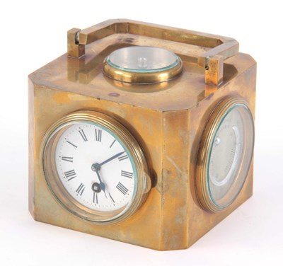 Lot 793 - AN UNUSUAL LATE 19th CENTURY FRENCH BRASS DESK...
