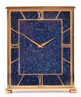 Lot 809 - A SWISS JAEGER-LECOULTRE MANTEL CLOCK having a...
