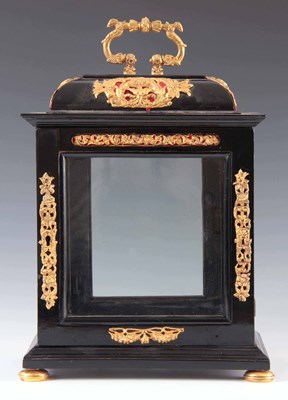 Lot 834 - A LATE 17TH CENTURY EBONISED BRACKET CLOCK...
