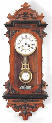 Lot 839 - A LATE 19TH CENTURY WALNUT AND EBONISED VIENNA...