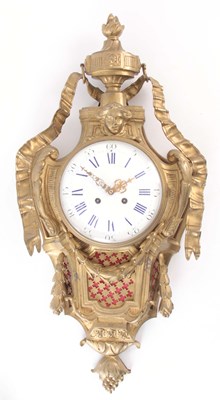 Lot 858 - A LATE 19th CENTURY FRENCH ORMOLU CARTEL CLOCK...