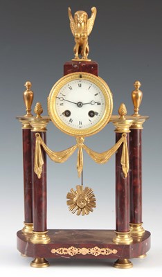 Lot 866 - A LATE 19th CENTURY FRENCH ORMOLU AND ROUGE...