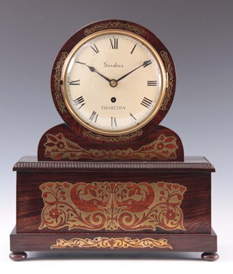Lot 867 - GARDNER, CHARLTON. A REGENCY BRASS INLAID...