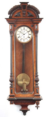 Lot 870 - A LATE 19th CENTURY WALNUT AND EBONISED VIENNA...