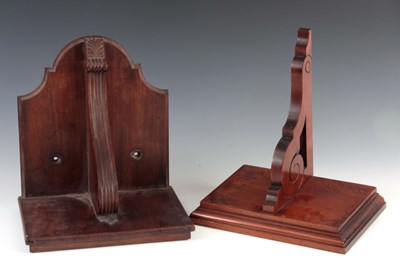 Lot 941 - TWO LATE 19th CENTURY MAHOGANY CLOCK WALL...