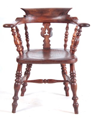 Lot 967 - A 19TH CENTURY YEW, ASH AND ELM SMOKERS BOW...