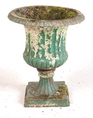 Lot 969 - A 19TH CENTURY CAMPANIA SHAPED CAST IRON...