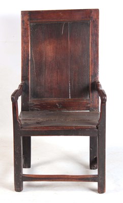 Lot 997 - A LATE 17TH CENTURY JOINED OAK WAINSCOT CHAIR...