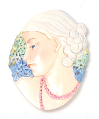 Lot 45 - A 20TH CENTURY BESWICK RELIEF MOULDED OVAL...