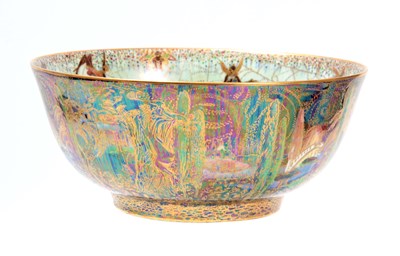 Lot 75 - A WEDGWOOD FAIRYLAND LUSTRE CABINET BOWL Circa...